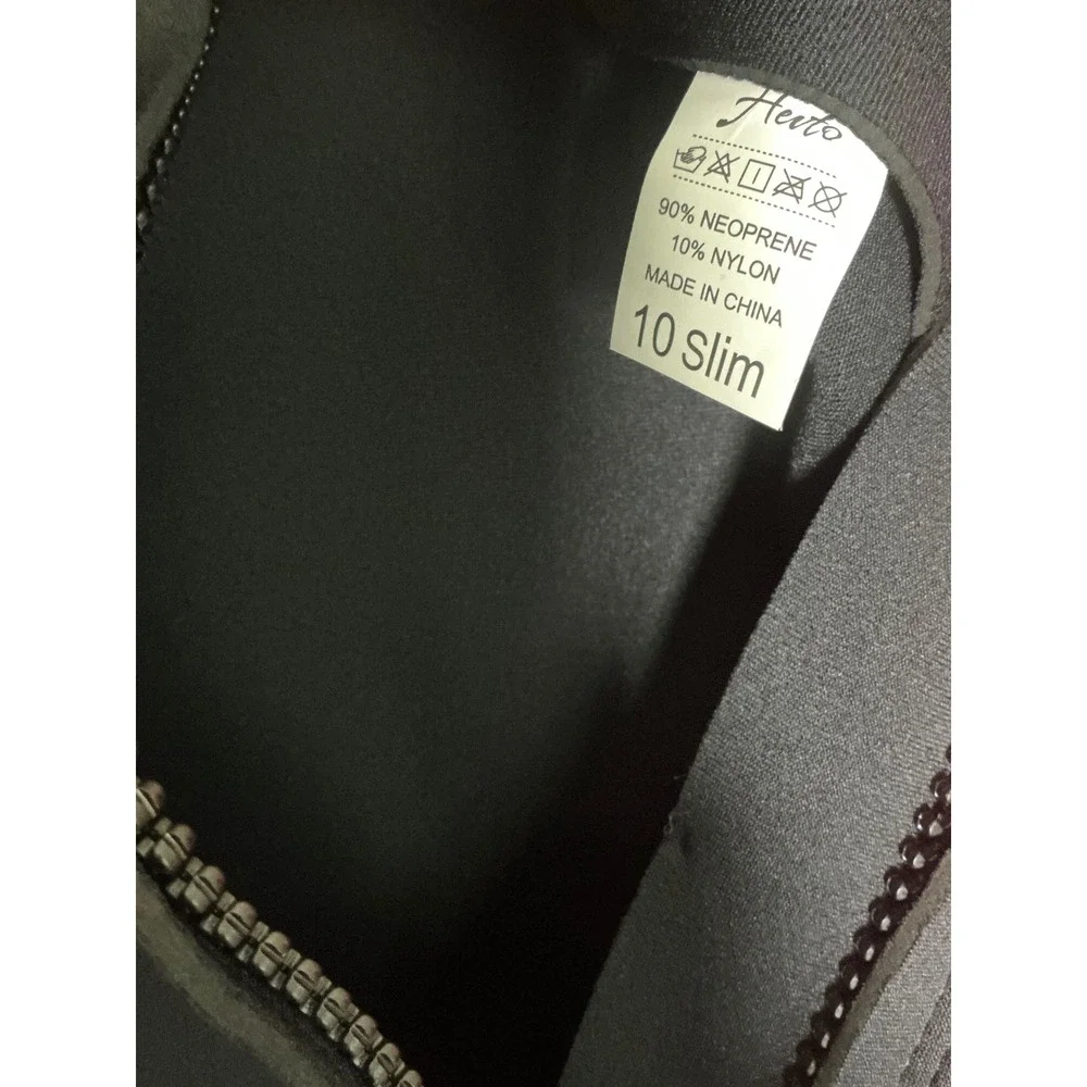 Hevto Wetsuit Girls Size 10 Slim Black Pink NEW Full Body Neoprene Thermal Suit